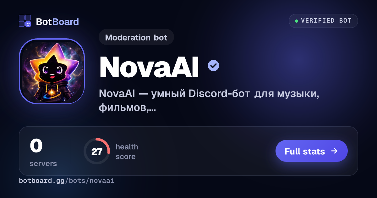 Share card for NovaAI