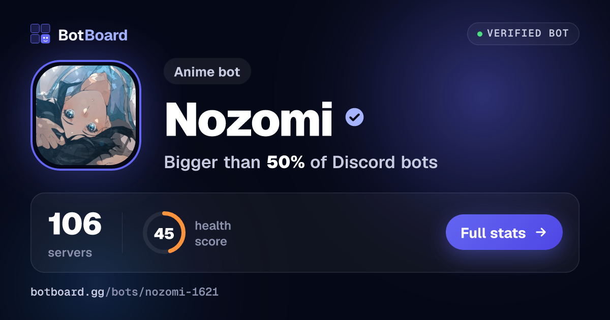 Share card for Nozomi