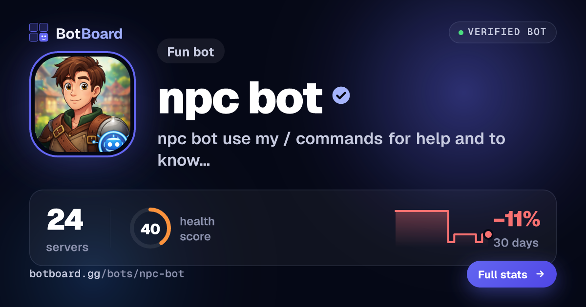 Share card for npc bot