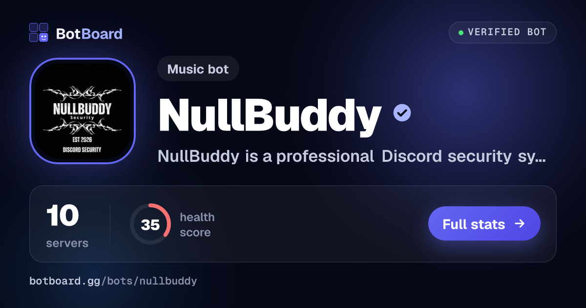 Share card for NullBuddy