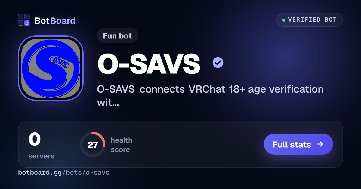 Share card for O-SAVS