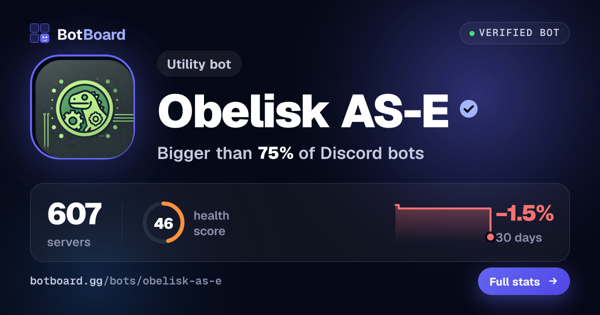 Share card for Obelisk AS-E