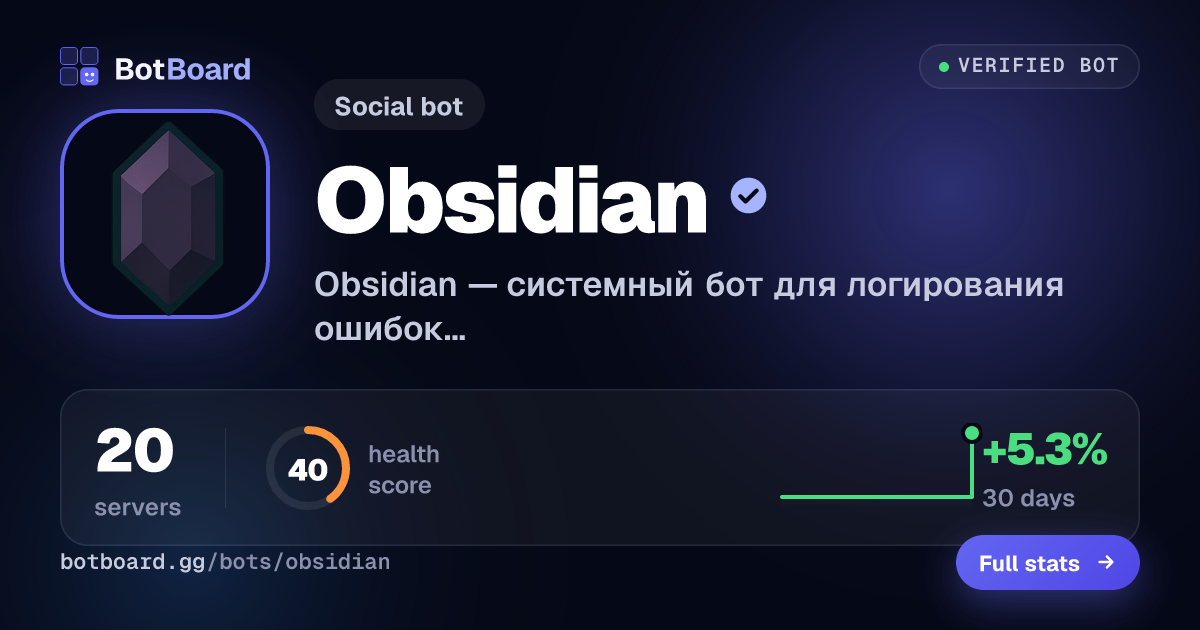 Share card for Obsidian