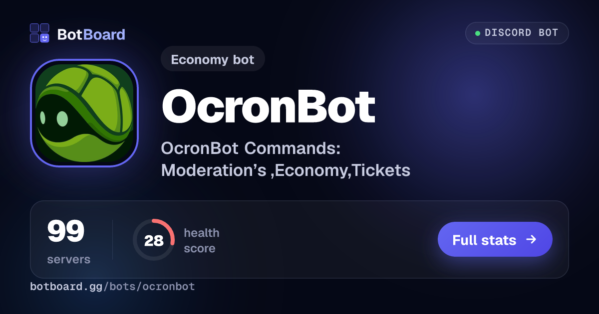 Share card for OcronBot