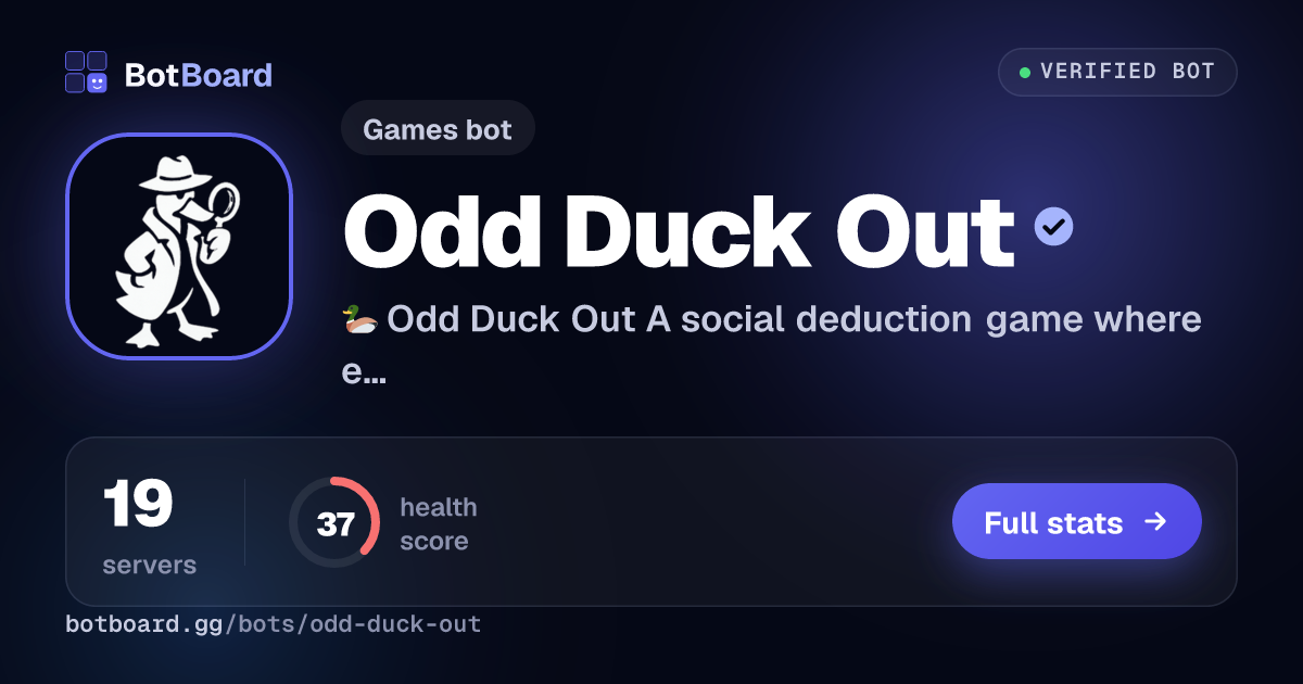 Share card for Odd Duck Out
