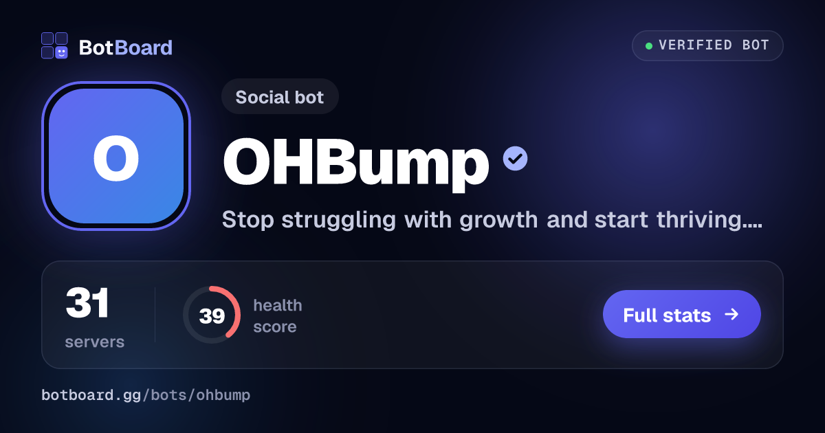 Share card for OHBump