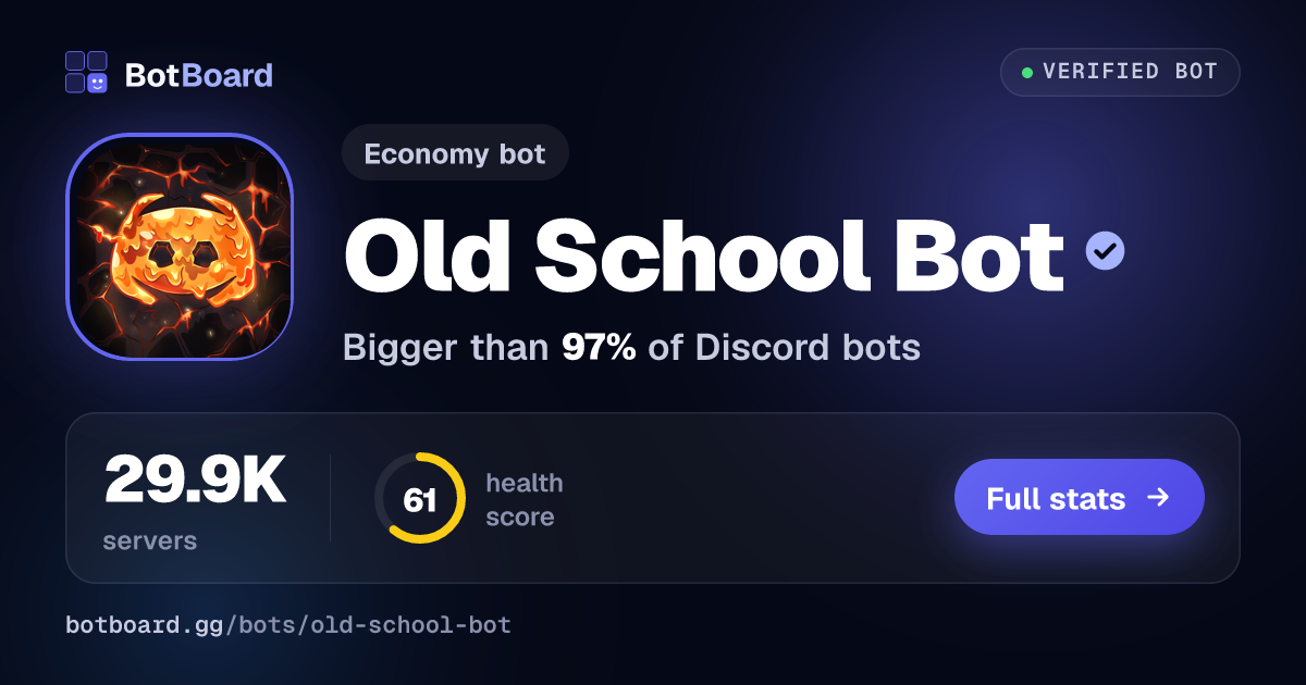 Share card for Old School Bot