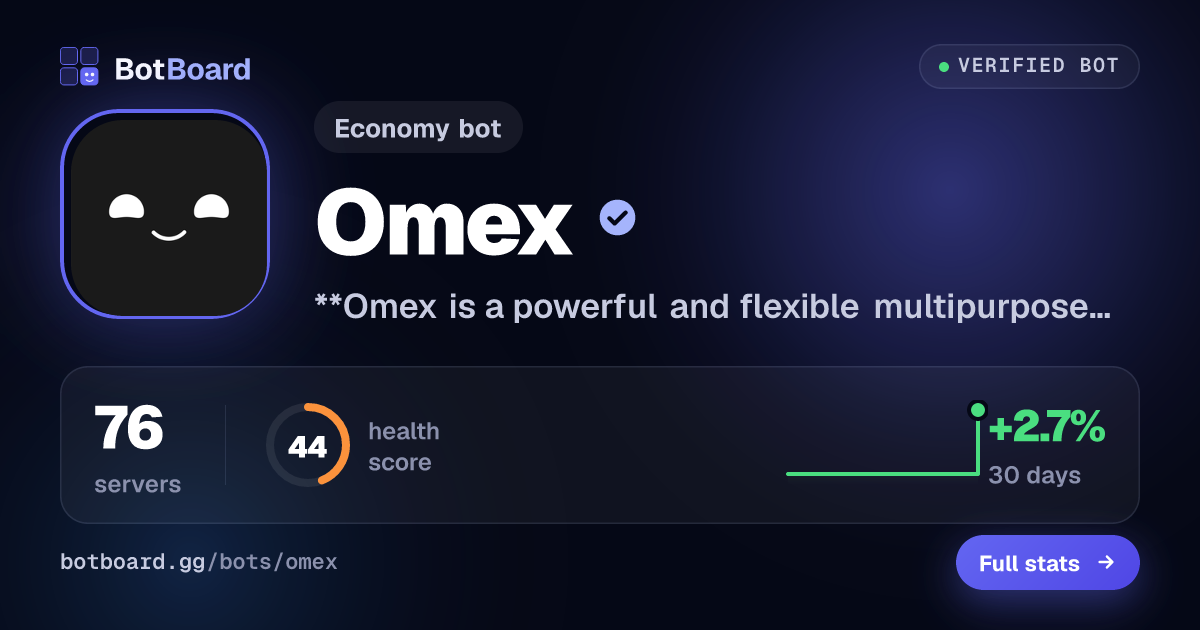 Share card for Omex