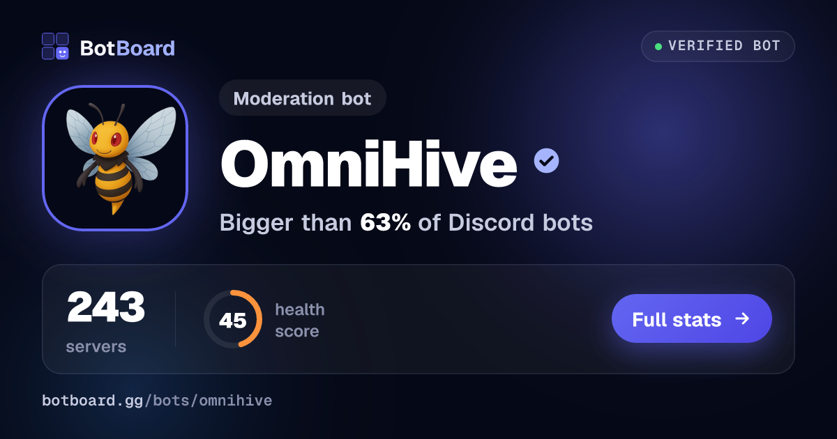 Share card for OmniHive