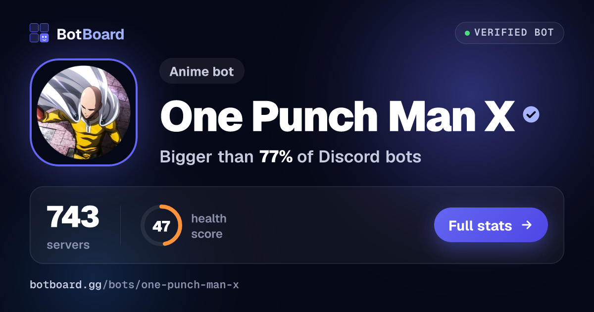 Share card for One Punch Man X