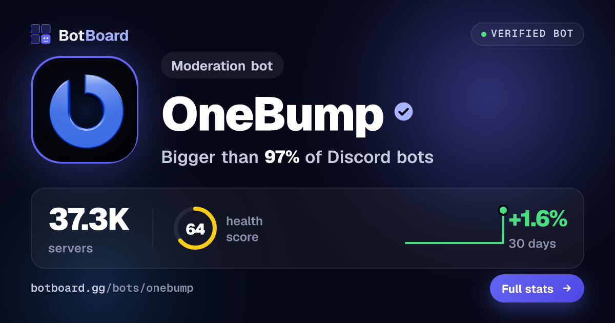 Share card for OneBump