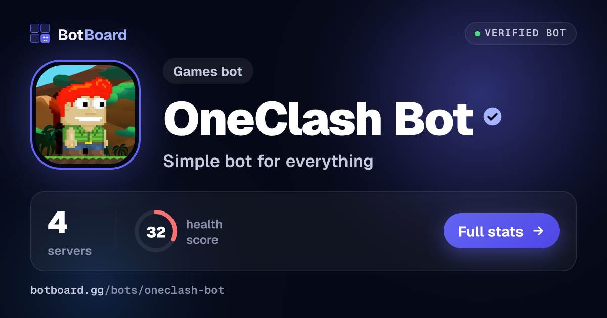 Share card for OneClash Bot