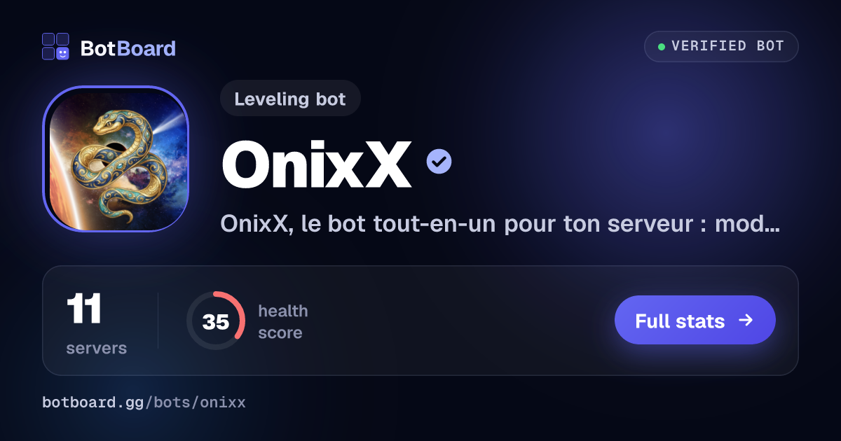 Share card for OnixX