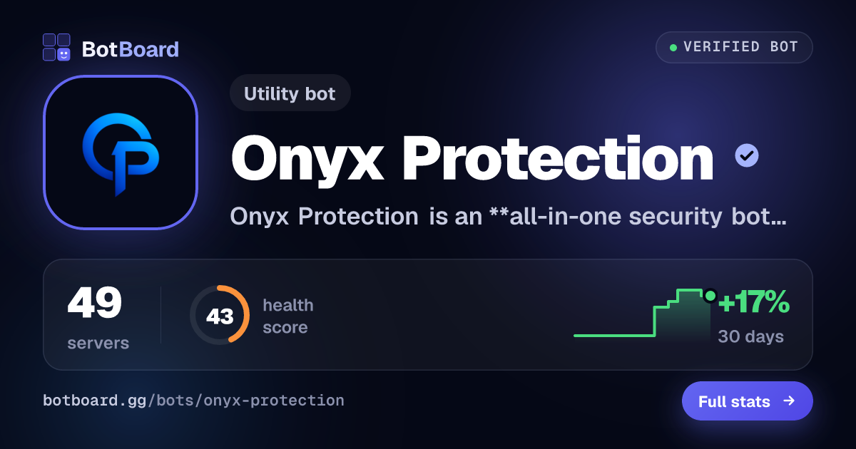 Share card for Onyx Protection