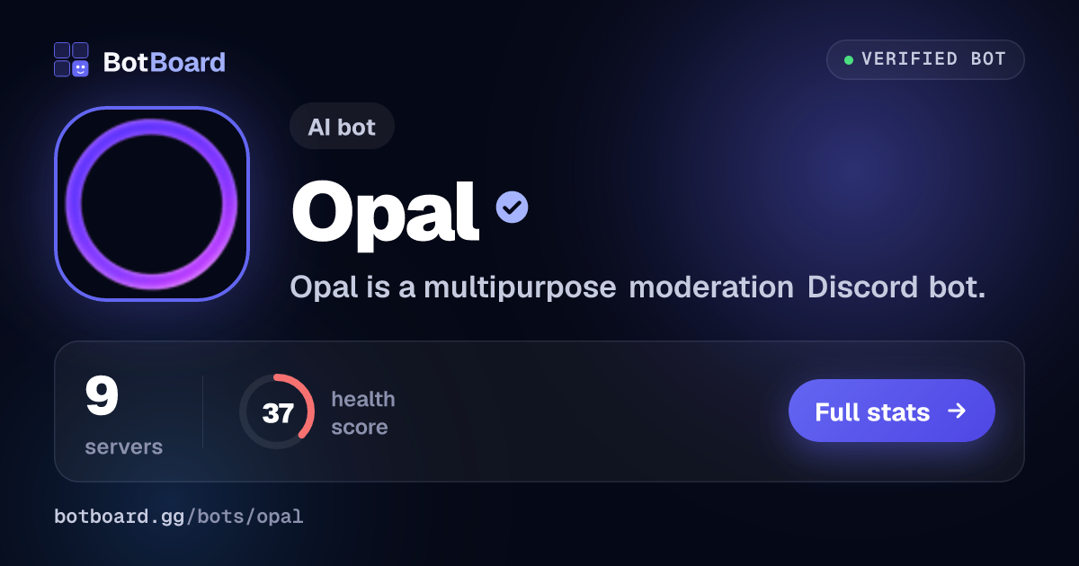 Share card for Opal