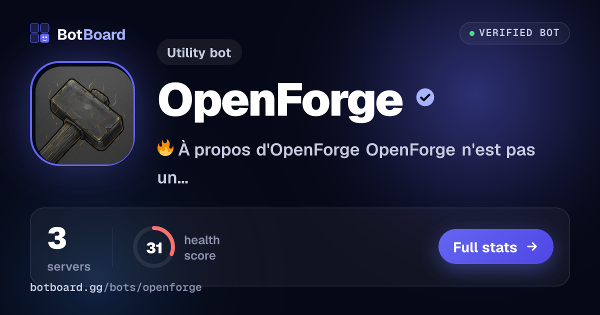 Share card for OpenForge