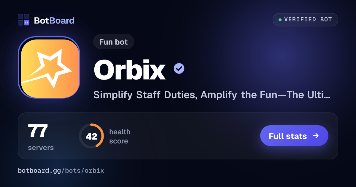 Share card for Orbix