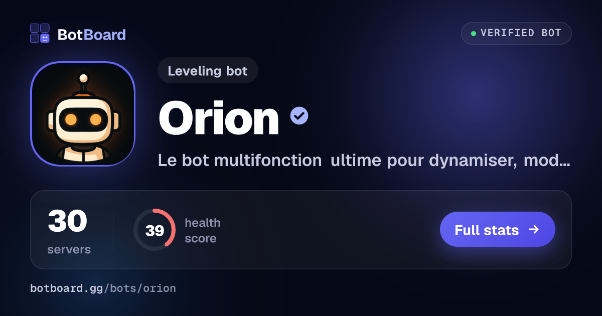 Share card for Orion