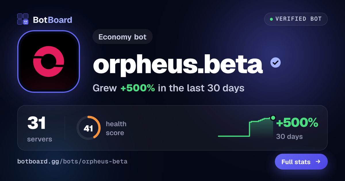 Share card for orpheus.beta