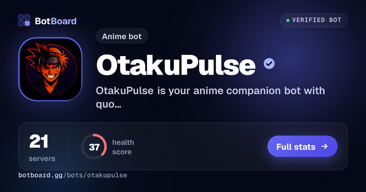 Share card for OtakuPulse
