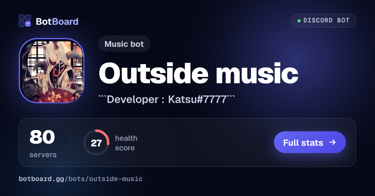 Share card for Outside music