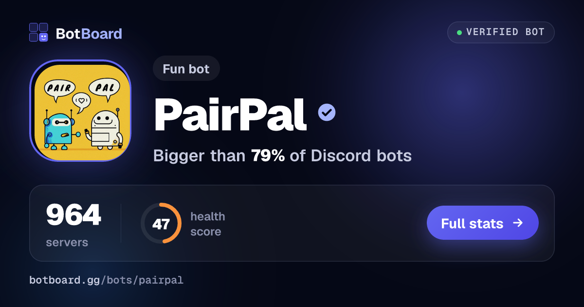 Share card for PairPal