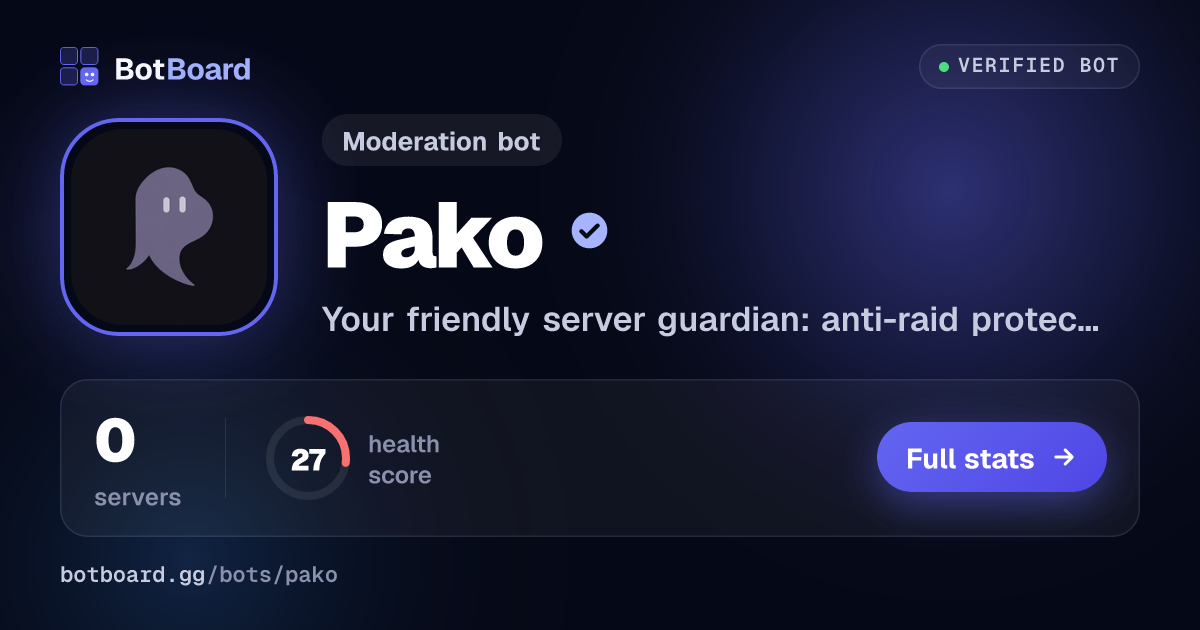 Share card for Pako