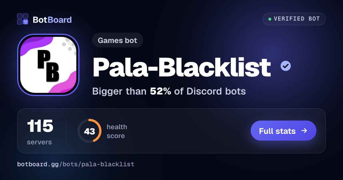 Share card for Pala-Blacklist