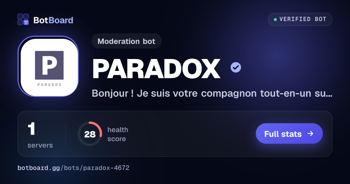 Share card for PARADOX