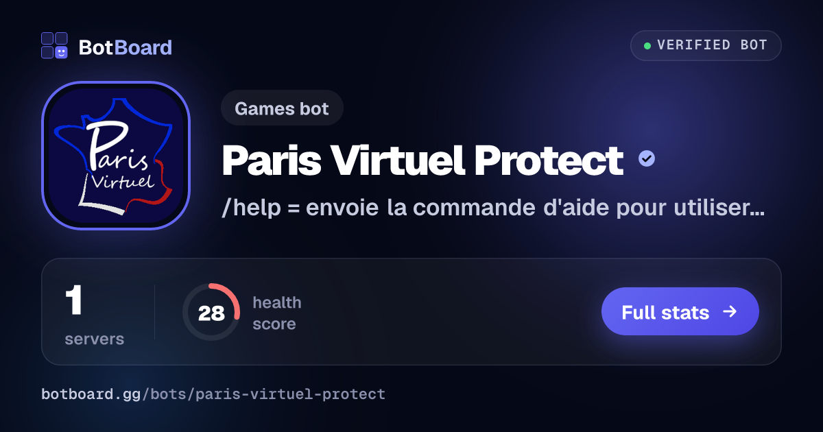 Share card for Paris Virtuel Protect