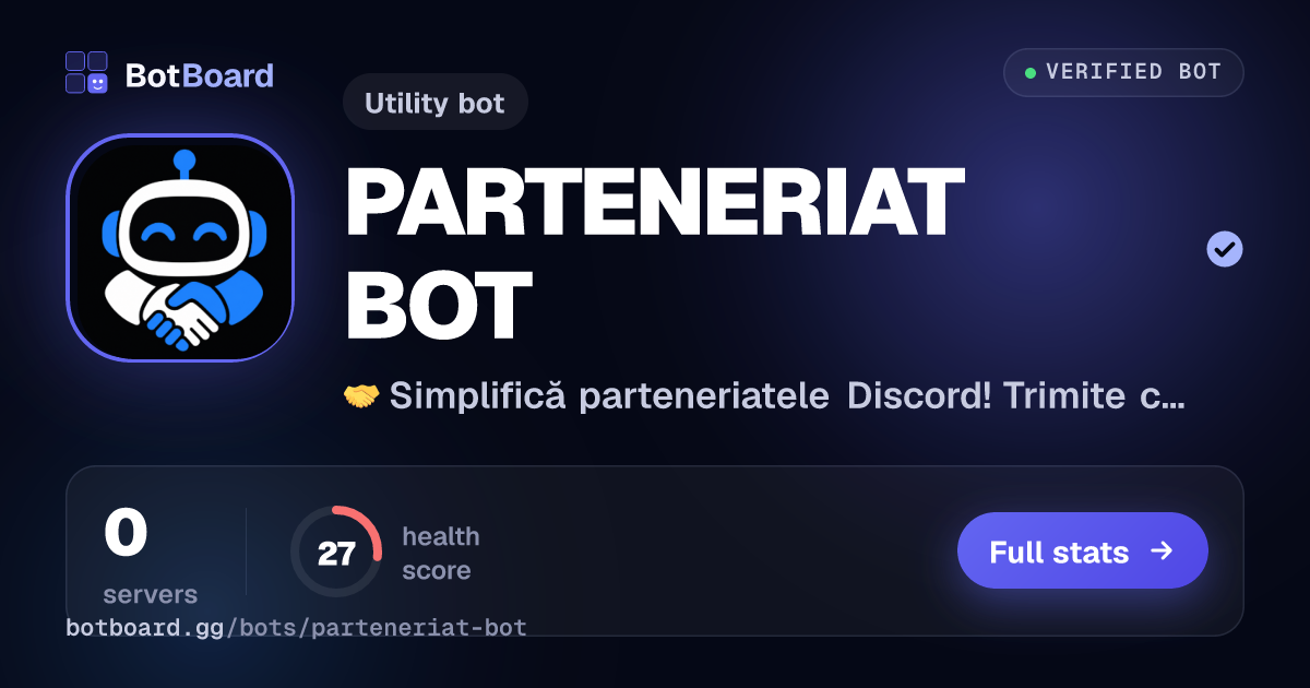 Share card for PARTENERIAT BOT