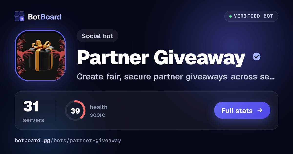 Share card for Partner Giveaway