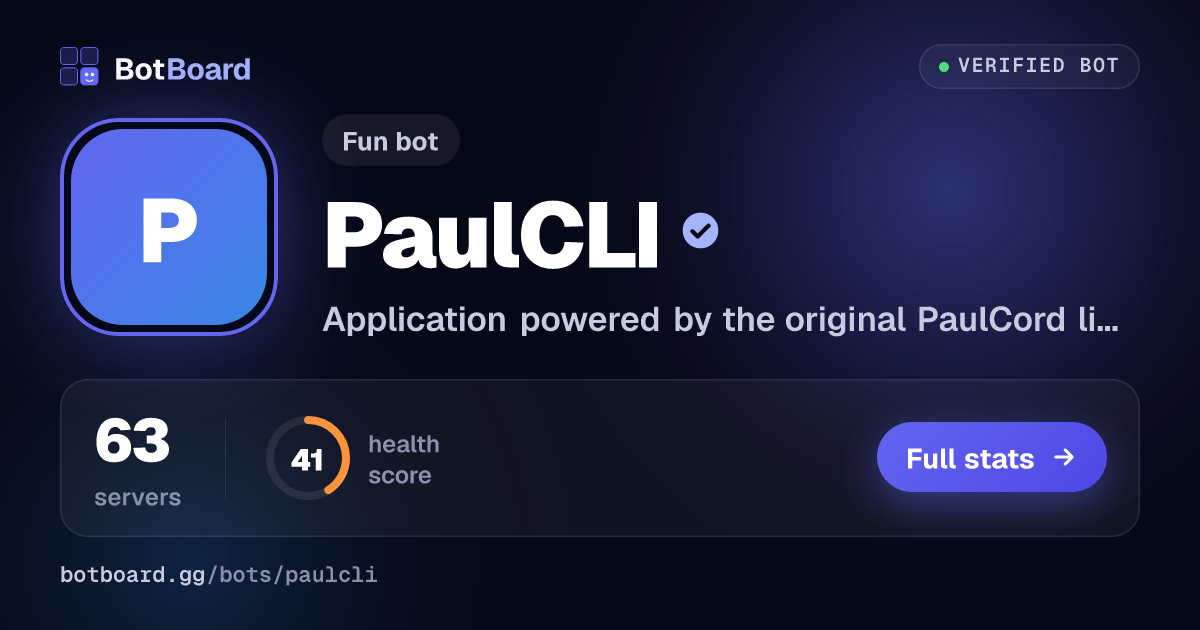 Share card for PaulCLI