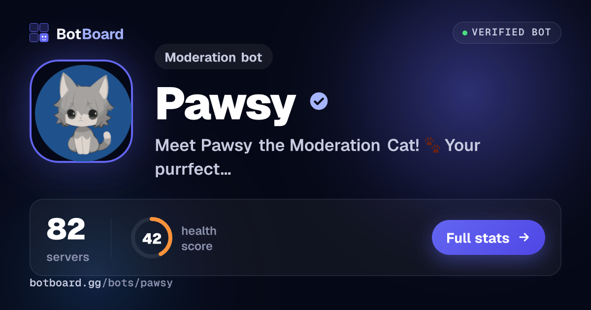 Share card for Pawsy