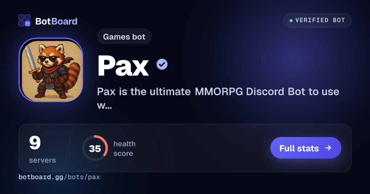Share card for Pax