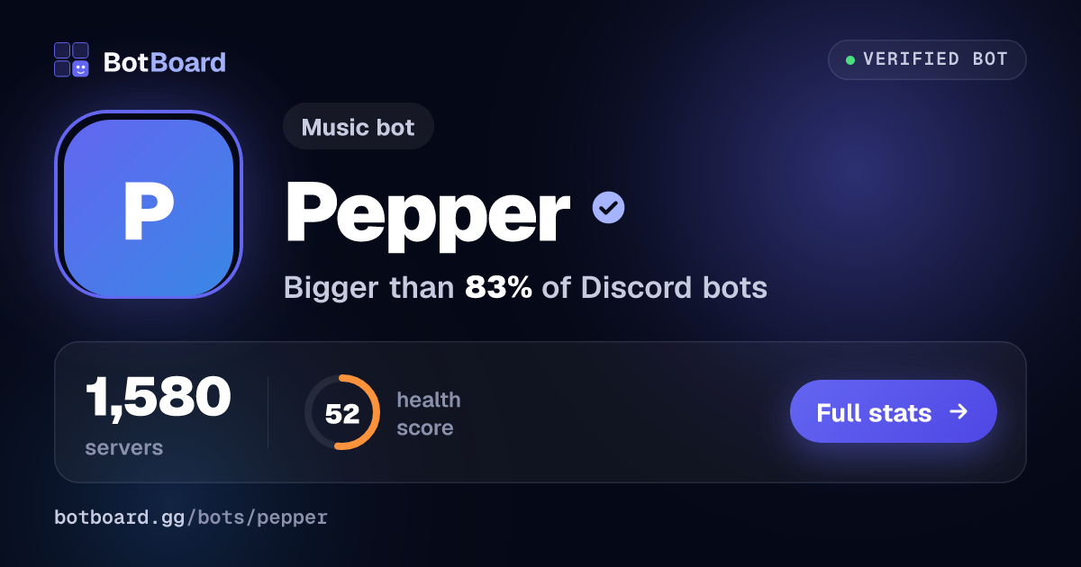 Share card for Pepper