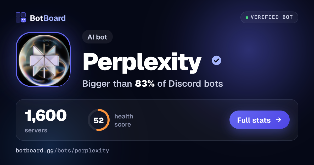 Share card for Perplexity