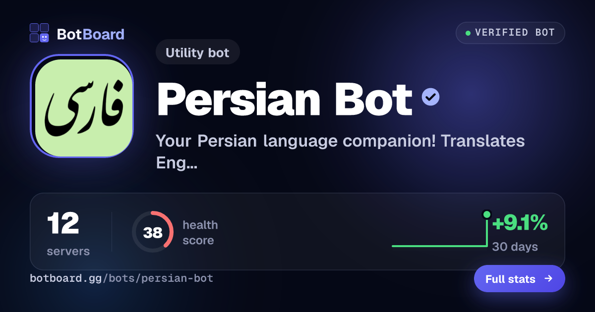 Share card for Persian Bot