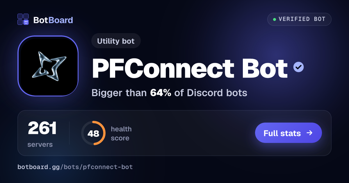 Share card for PFConnect Bot