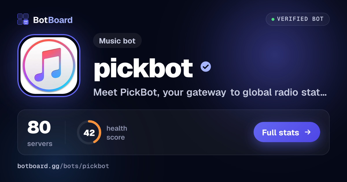 Share card for pickbot