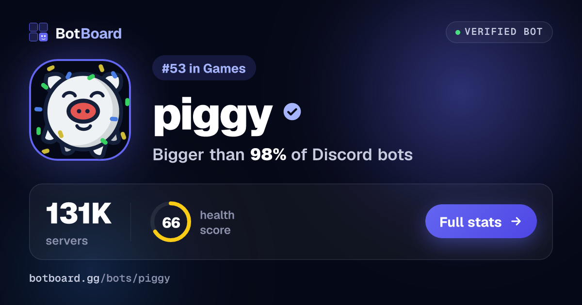 Share card for piggy
