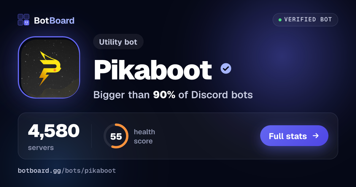 Share card for Pikaboot