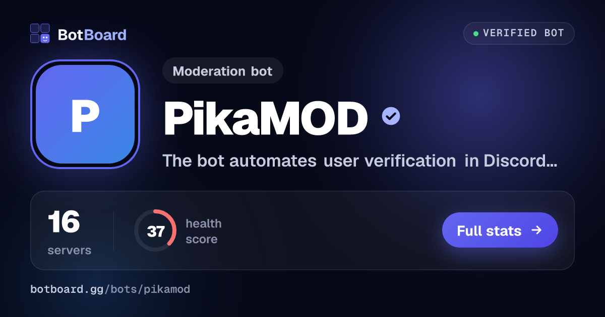 Share card for PikaMOD