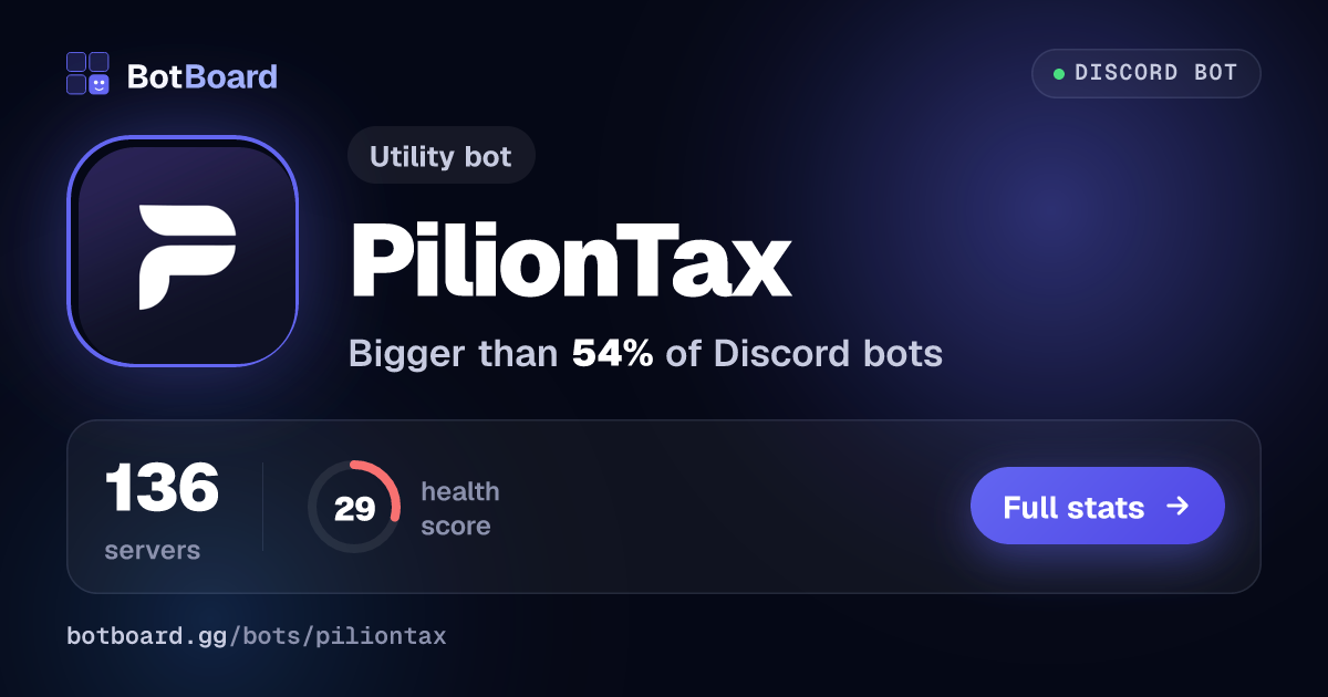 Share card for PilionTax