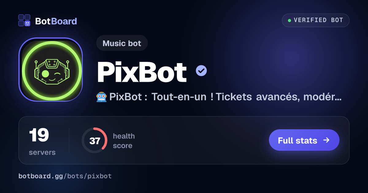 Share card for PixBot