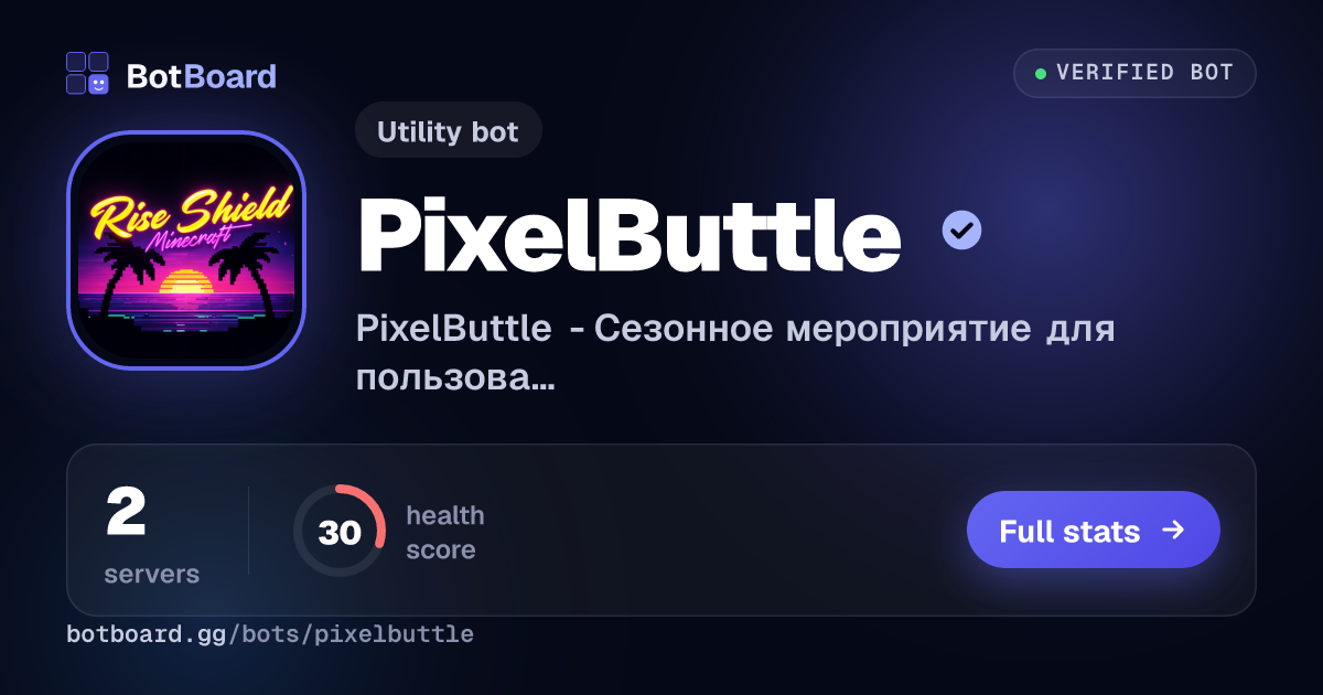 Share card for PixelButtle