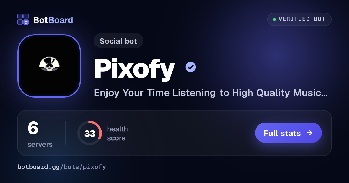 Share card for Pixofy