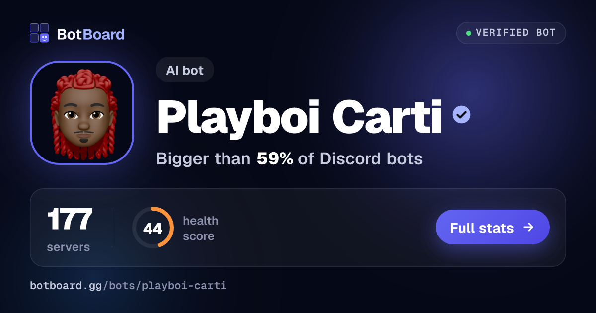 Share card for Playboi Carti