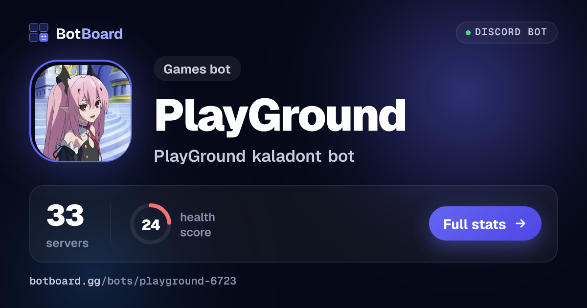 Share card for PlayGround