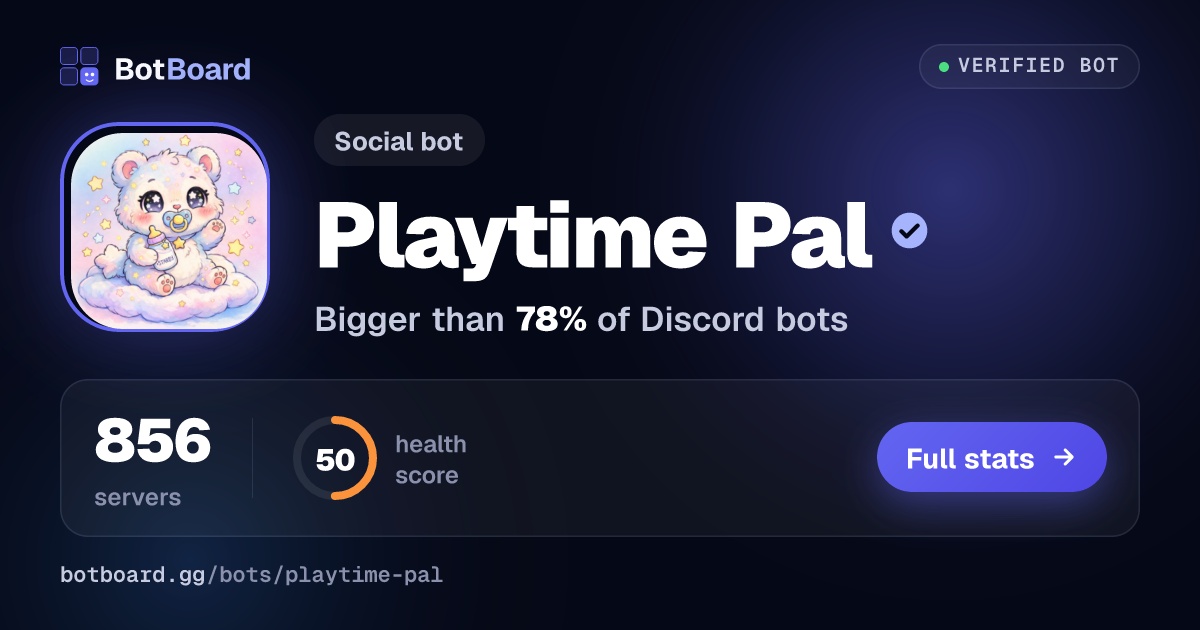 Share card for Playtime Pal